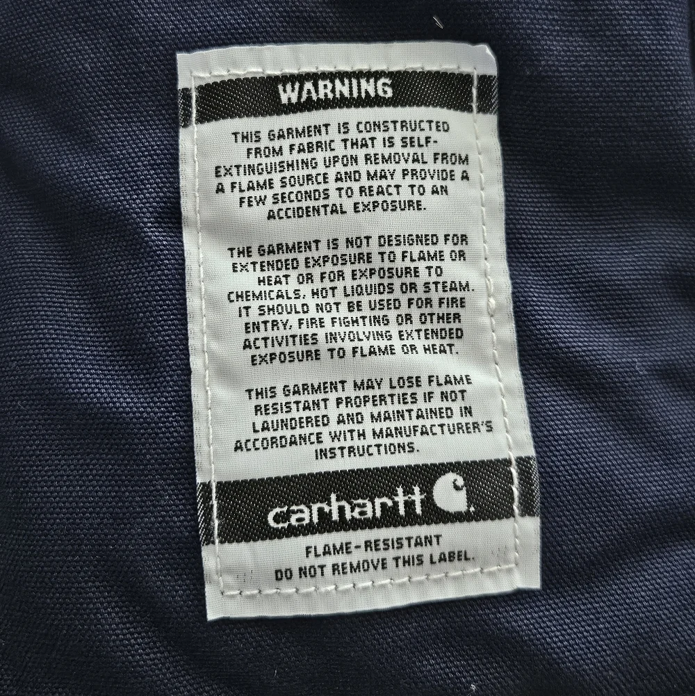 Carhartt Navy Blue Hooded Work Jacket - Picture 4 of 7